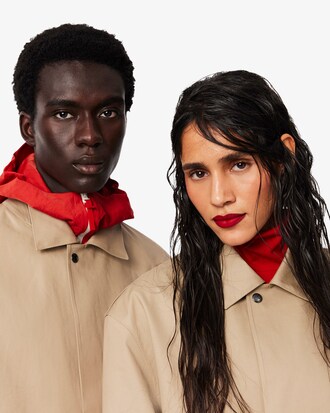 Car-coat imperm&eacute;able Lacoste x Mackintosh