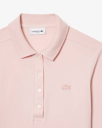 Polo L.12.D slim fit en mini Piqué stretch