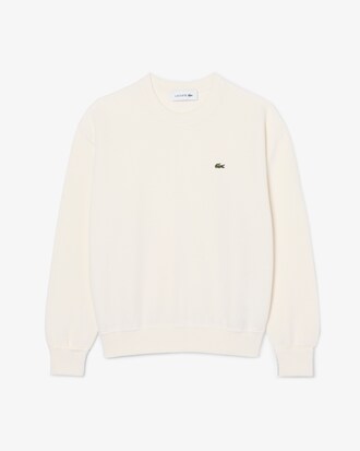 Pull relaxed fit col rond coton