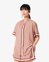 Chemise oversize imprimé monogramme
