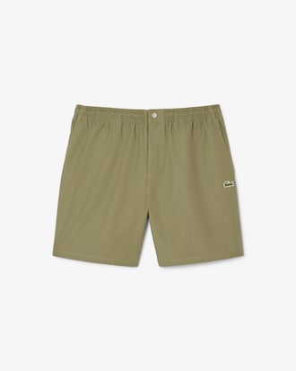 Short relaxed fit popeline