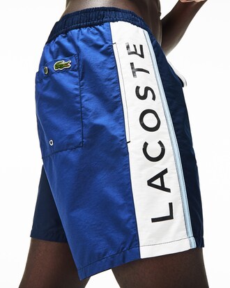 Short de bain en taffetas color-block