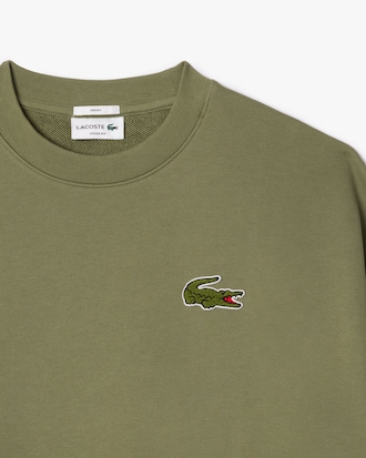 Sweatshirt loose fit molleton avec badge