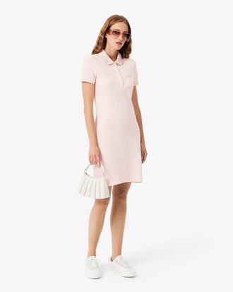 Robe polo slim fit en mini Piqu&eacute; stretch