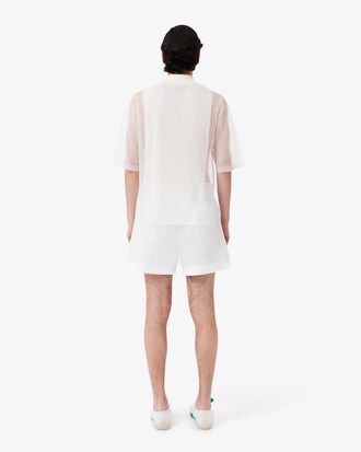 Short popeline D&eacute;fil&eacute;