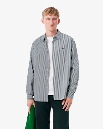 Chemise pinpoint ray&eacute;e regular fit