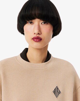 Sweatshirt oversize interlock