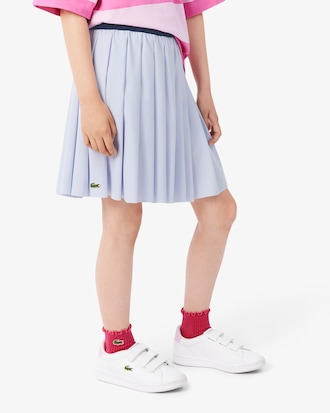 Jupe pliss&eacute;e coton Oxford