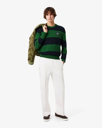 Pantalon de survêtement à plis en twill