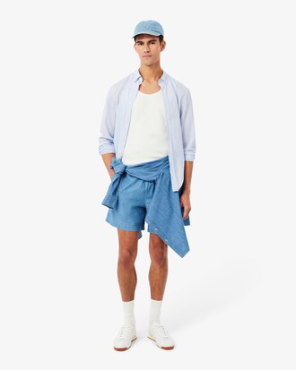Chemise &agrave; carreaux popeline l&eacute;g&egrave;re regular fit 