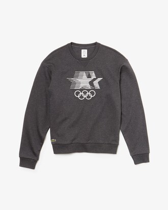 Sweatshirt Olympic Heritage Collection by Lacoste en coton brodé