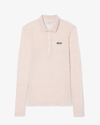 Polo manches longues jersey doux slim fit