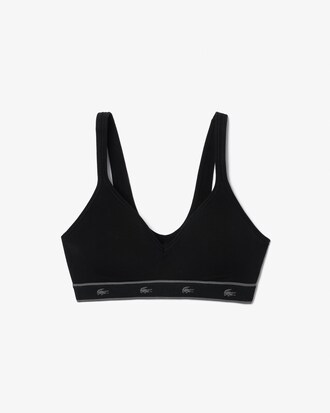Brassi&egrave;re triangle rembourr&eacute;e coton stretch