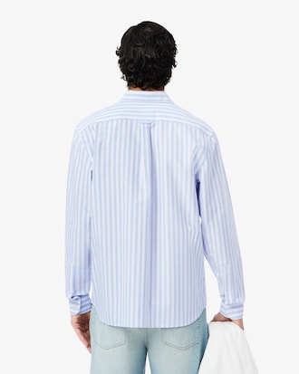 Chemise regular fit Oxford ray&eacute;e