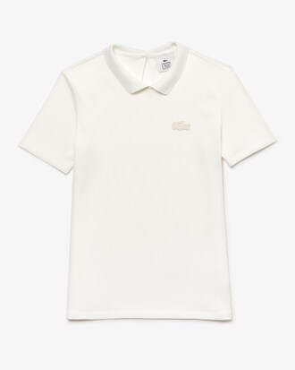 Polo Lacoste LIVE en mini piqu&eacute; avec ouverture en goutte au dos