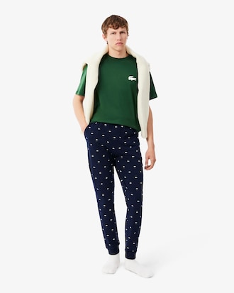 T-shirt d'int&eacute;rieur coton imprim&eacute; crocodile