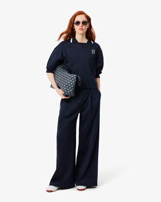 Pantalon de surv&ecirc;tement Piqu&eacute; &agrave; plis