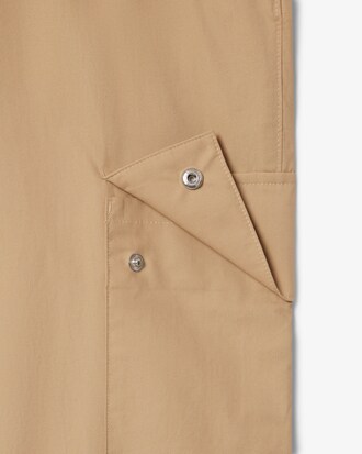 Pantalon cargo en coton léger regular fit
