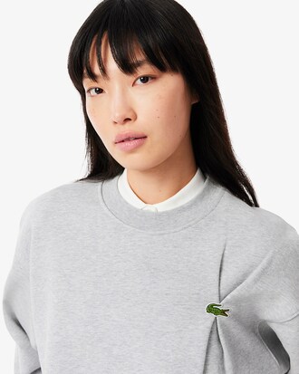 Sweatshirt oversize crocodile plissé