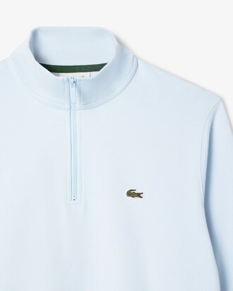 Sweatshirt col montant zipp&eacute; molleton