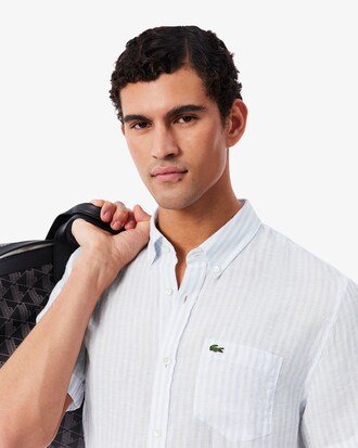 Chemise manches courtes regular fit lin