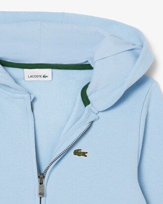 Sweatshirt zipp&eacute; &agrave; capuche mixte molleton