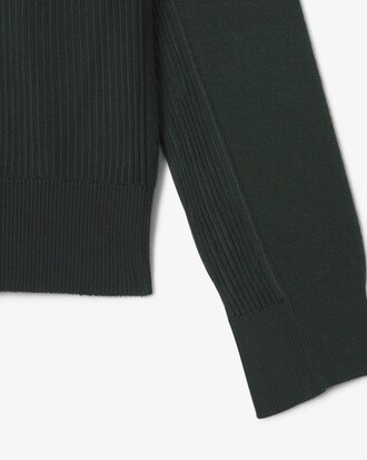 Pull col polo laine mélangée Défilé