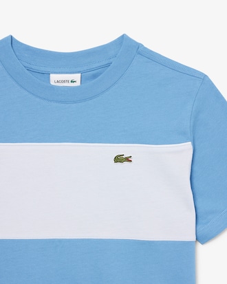 T-shirt color-block coton graphique