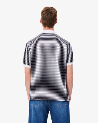 Polo L.12.12 classic fit en Petit Piqué rayé