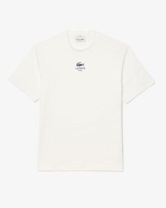 T-shirt coton imprim&eacute; signature