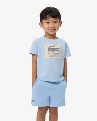 T-shirt badge graphique coton