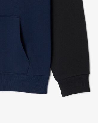 Sweatshirt &agrave; capuche color-block molleton