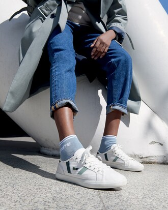 Sneakers Sideline femme en toile et cuir