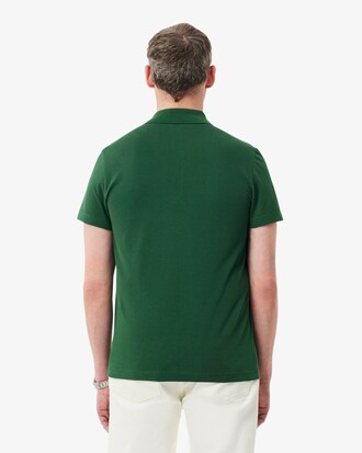 Polo regular fit en coton m&eacute;lang&eacute;