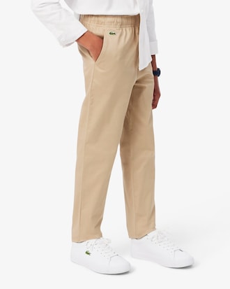 Pantalon chino gabardine de coton stretch