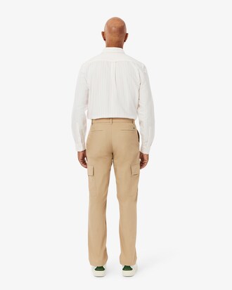 Pantalon cargo en coton léger regular fit