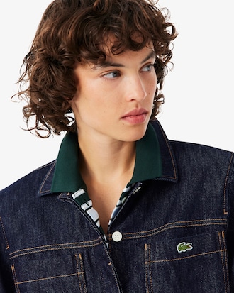 Robe manches courtes denim
