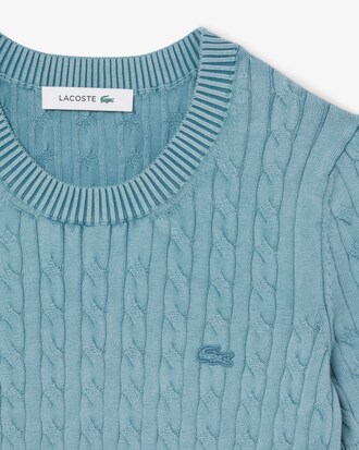 Pull en maille torsadée effet délavé
