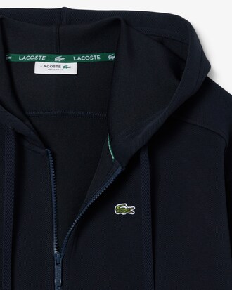 Sweatshirt &agrave; capuche zipp&eacute; en Piqu&eacute;