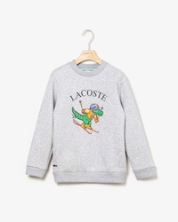 Sweatshirt Garçon en molleton imprimé crocodile ludique