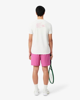 Short Sport taffetas diamant&eacute; liser&eacute;s