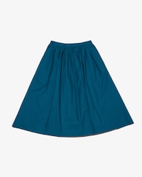 Jupe longueur midi en coton unie