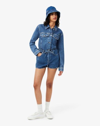 Short denim coton