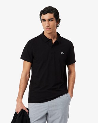 Polo regular fit en coton m&eacute;lang&eacute;