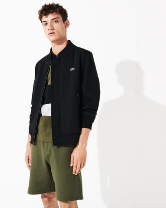 Teddy Lacoste SPORT en molleton de coton mélangé à effet matelassé