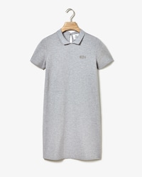 Robe polo Lacoste LIVE en piqu&eacute; stretch avec croco velours