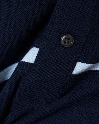 Polo Petit Piqu&eacute; color-block