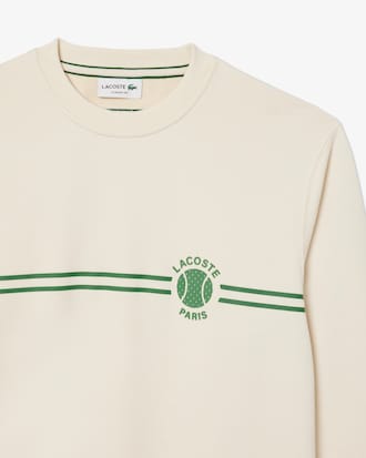 Sweatshirt molleton imprimé tennis