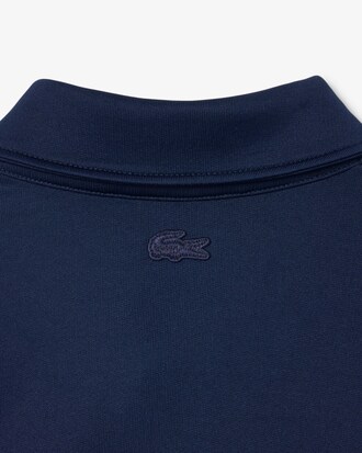 Sweatshirt col polo molleton brod&eacute;