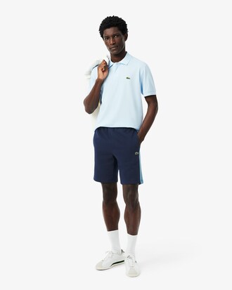 Short molleton de coton color-block